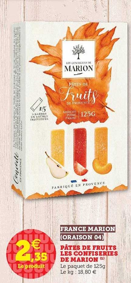 pâtes de fruits  les confiseries de marion