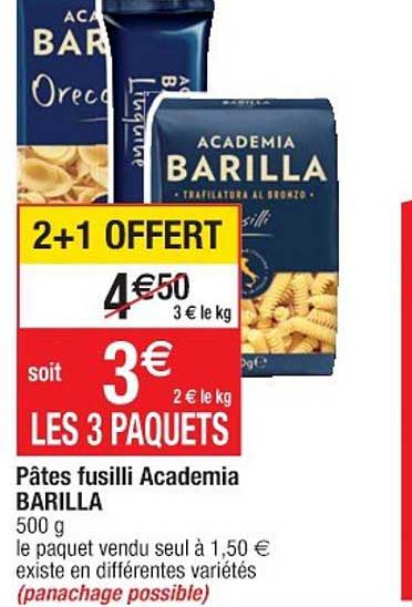 pâtes fusilli academia barilla