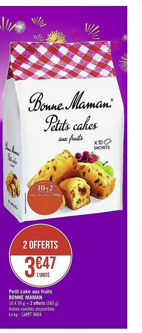 petit cake aux fruits bonne maman