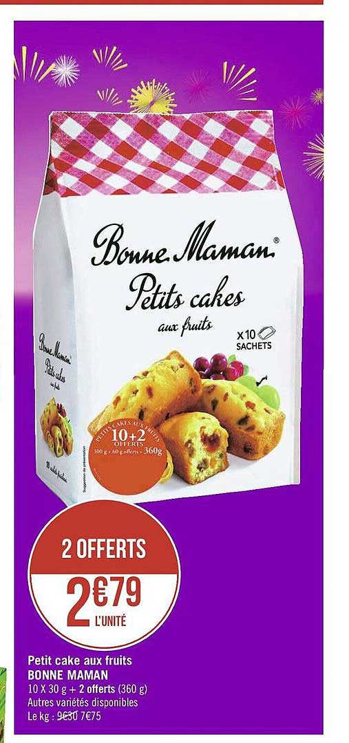 petit cake aux fruits bonne maman