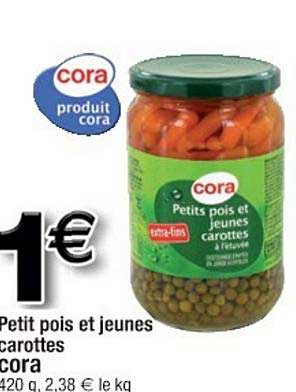 petit pois et jeunes carottes cora