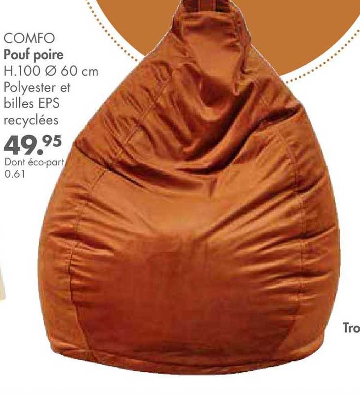 pouf poire comfo
