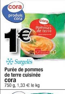 Purée De Pommes De Terre Cuisinée Cora