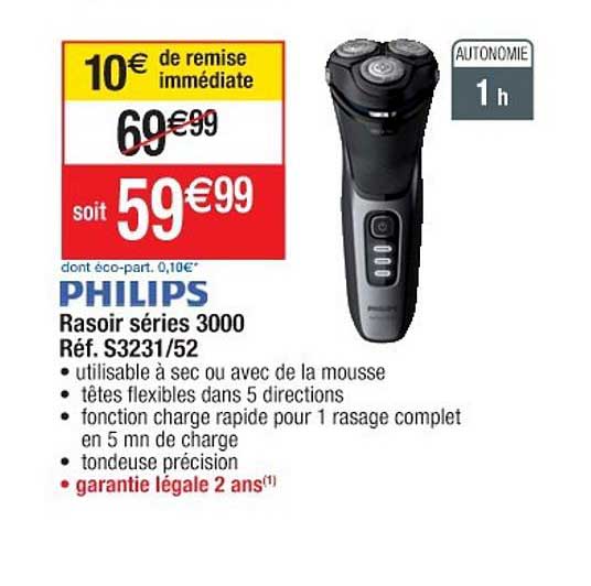 rasoir séries 3000 philips