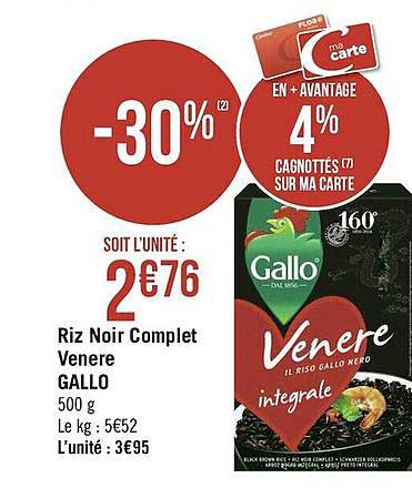 riz noir complet venere gallo