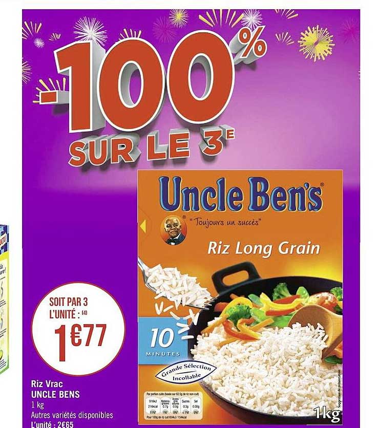 riz vrac uncle bens