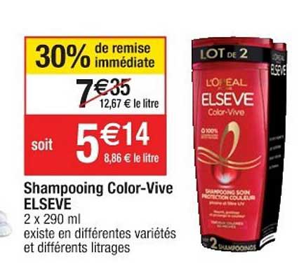 shampooing color-vive elsève