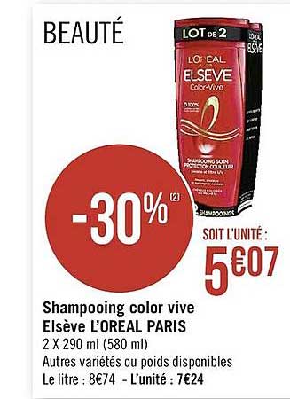 Shampooing Color Vive Elsève L'oréal Paris