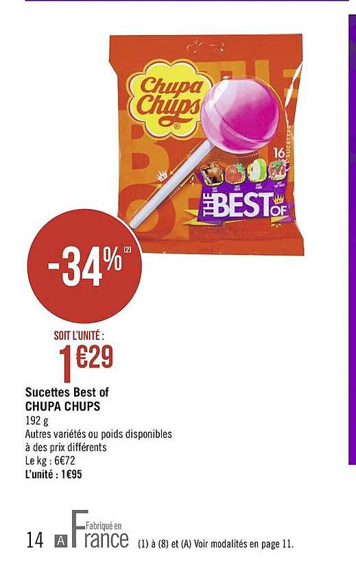 sucettes best of chupa chups