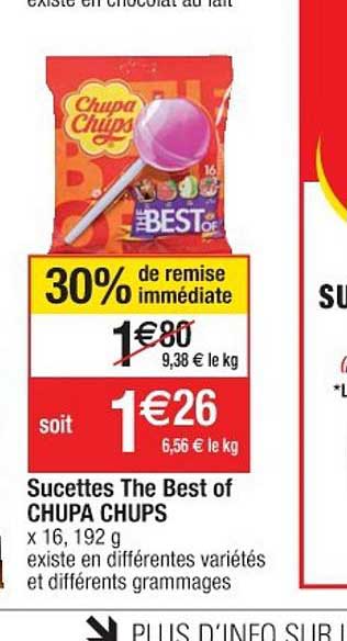 sucettes the best of chupa chups