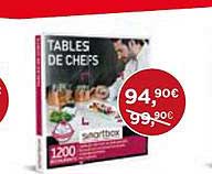 tables de chefs