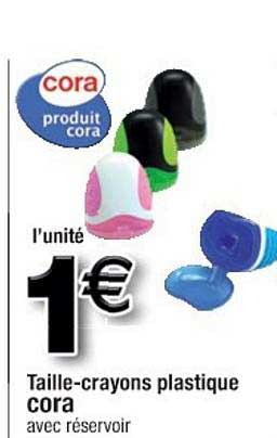 taille-crayons plastique cora