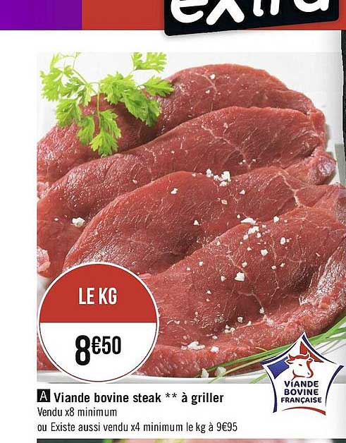 Viande Bovine Steak à Griller