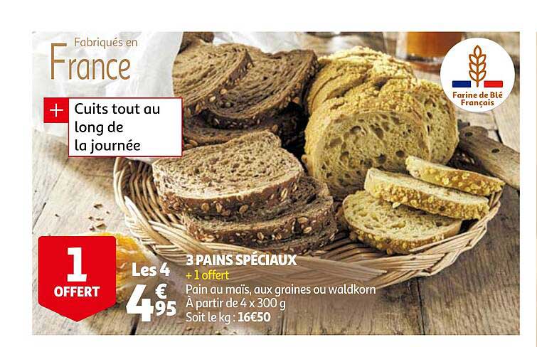 3 pains spéciaux
