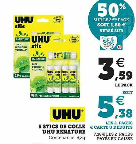 5 Stics De Colle Uhu Renature