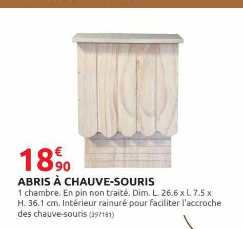 abris à chauve-souris