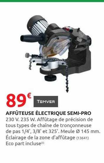 affûteuse électrique semi-pro temver