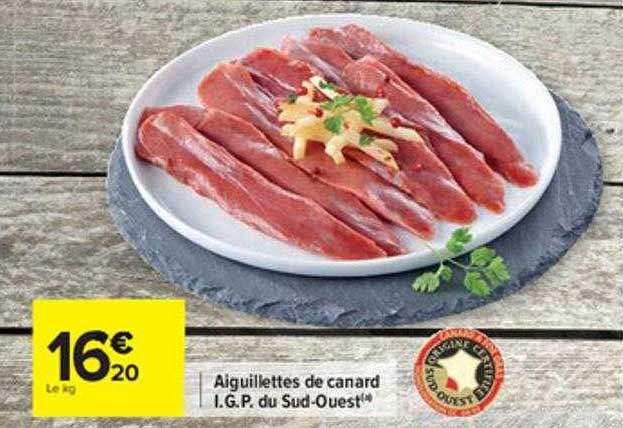 aiguillettes de canard i.g.p. du sud-ouest