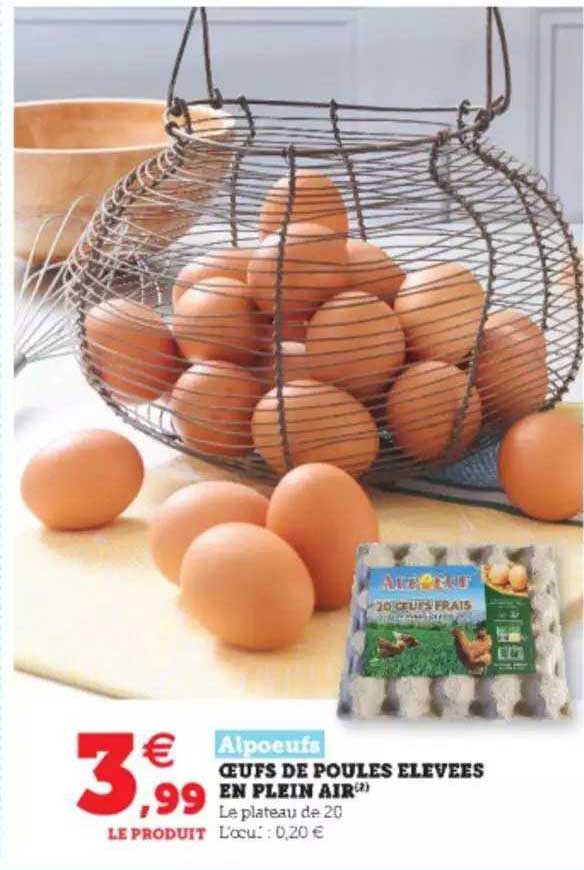 alpoeufs œufs de poules élevées en plein air