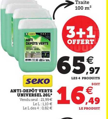 anti-dépôt vert universel 20l seko