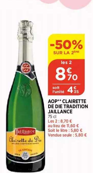 aop clairette de die tradition jaillance