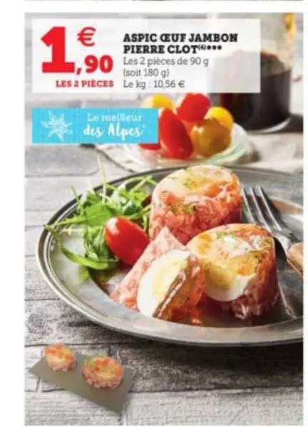 aspic œuf jambon pierre clot