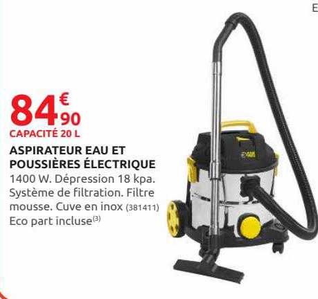Aspirateur Eau Et Poussières électrique