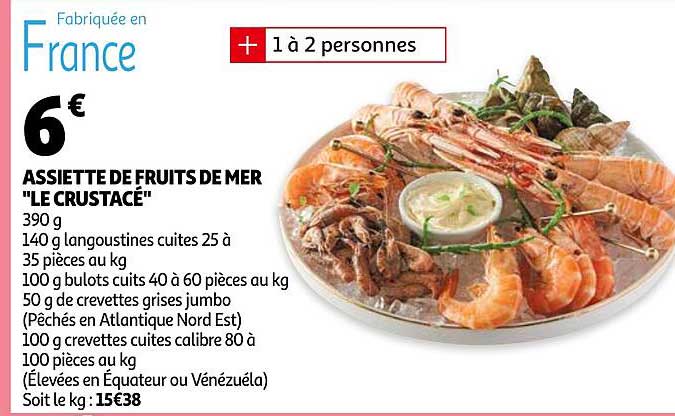 Assiette De Fruits De Mer "le Crustacé"