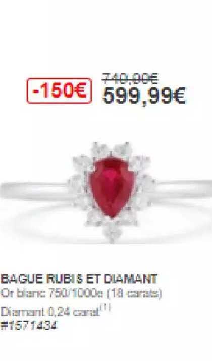 Bague Rubis Et Diamant
