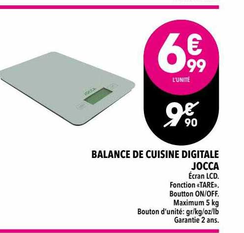 balance de cuisine digitale jocca