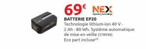 batterie ep20 nex