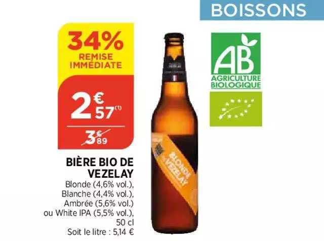 bière bio de vezelay