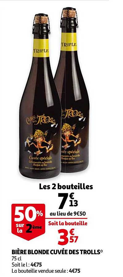 bière blonde cuvée des trolls