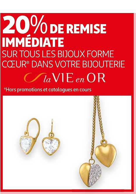bijoux forme cœur dans votre bijouterie la vie en or