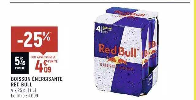 boisson énergisante red bull