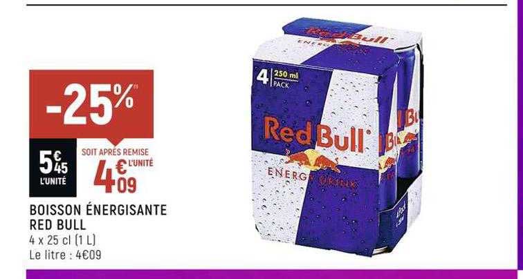 boisson énergisante red bull