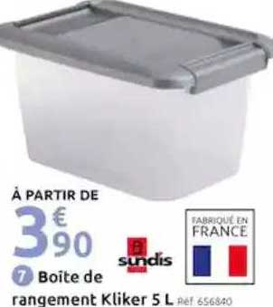 boîte de rangement kliker 5l sundis