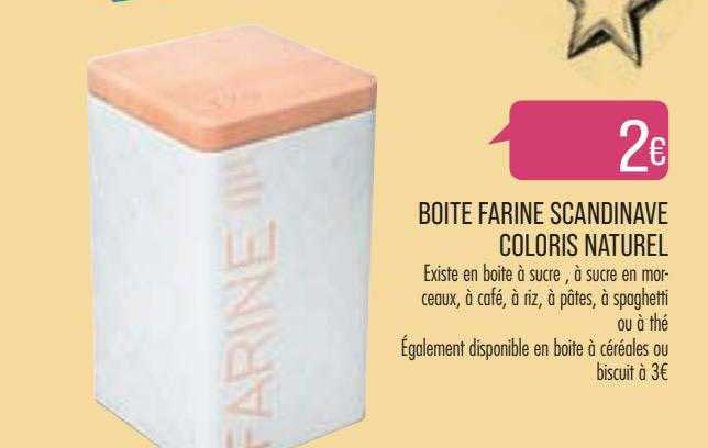 boîte farine scandinave coloris naturel
