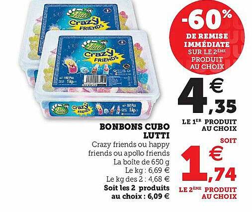 bonbons cubo lutti