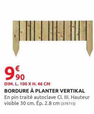 bordure à planter vertikal