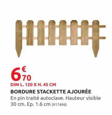 bordure stackette ajourée