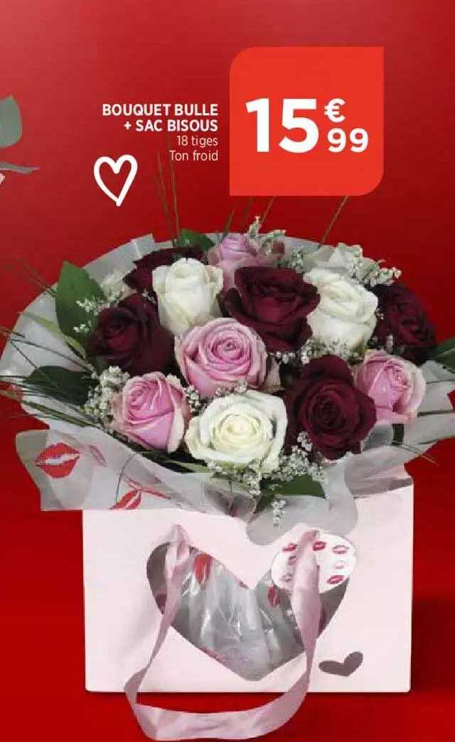 bouquet bulle +sac bisous