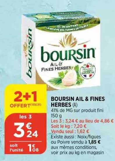 boursin ail & fines herbes