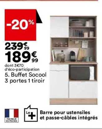 Buffet Socool 3 Portes 1 Tiroir