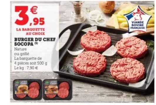 Burger Du Chef Socopa