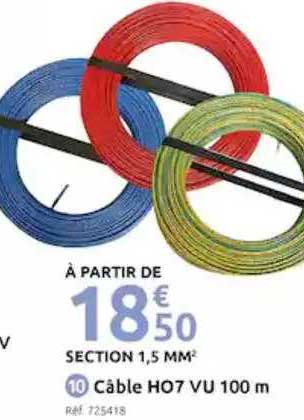 câble ho7 vu 100 m