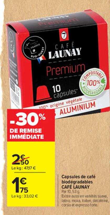 Capsules De Café Biodégradables Café Launay