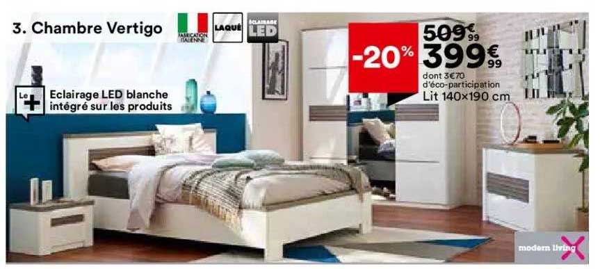 Chambre Vertigo : Lit 140 X 190 Cm Modern Living