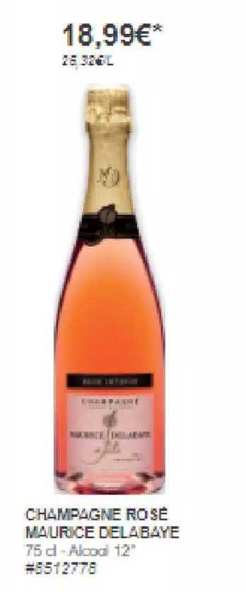 champagne rose maurice delabaye