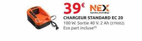 chargeur standard ec 20 nex